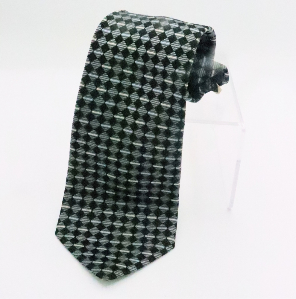 Bugatti black/Gray Tie 100% Silk